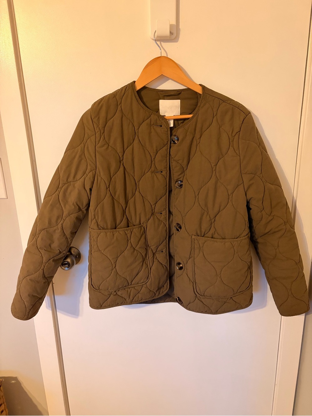 H&M Olive Quilted Jacket